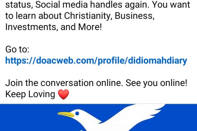 A Must Read: Announcement From Didi-Omah Diary