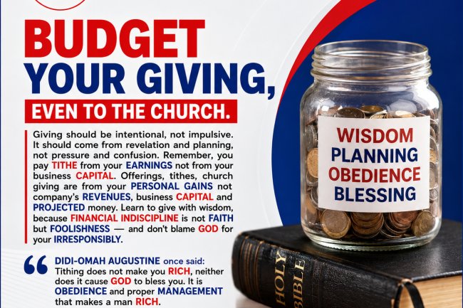 Budget Your Giving Even To The Church