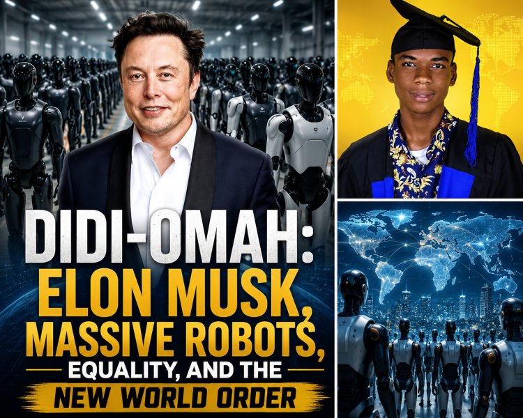 Didi-Omah: Elon Musk, Massive Robots, Equality, And The New World Order