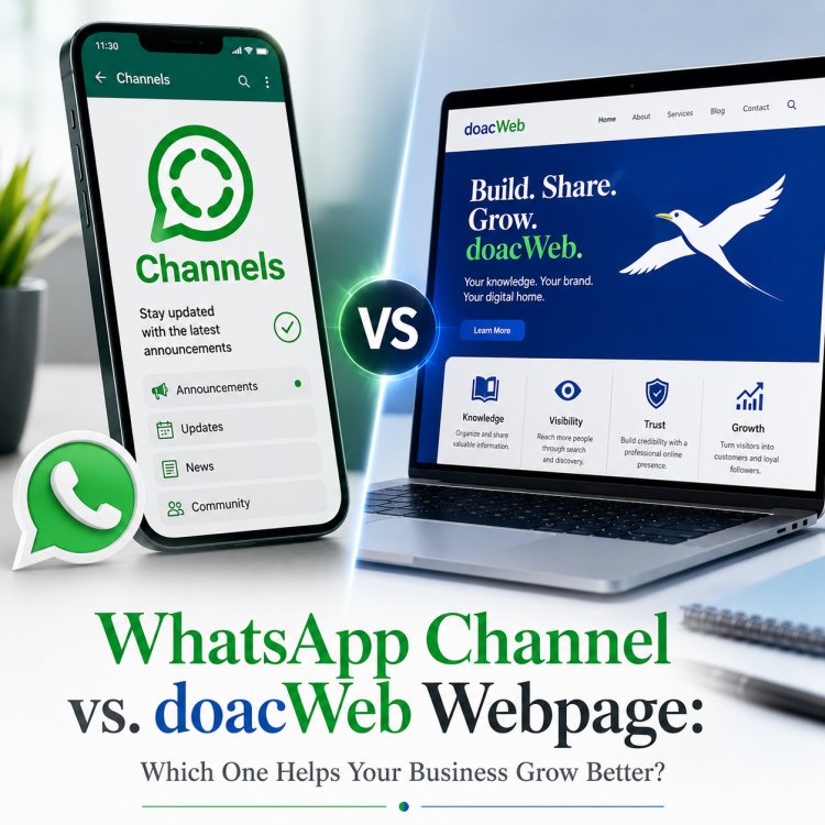WhatsApp Channel vs. doacWeb Business Webpage: Which One Helps Your Business Grow Better?