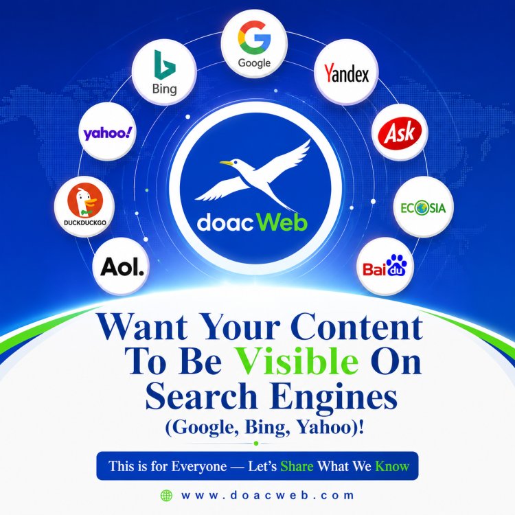 Want Your Content To Be Visible On Search Engines (Google, Bing, Yahoo)!