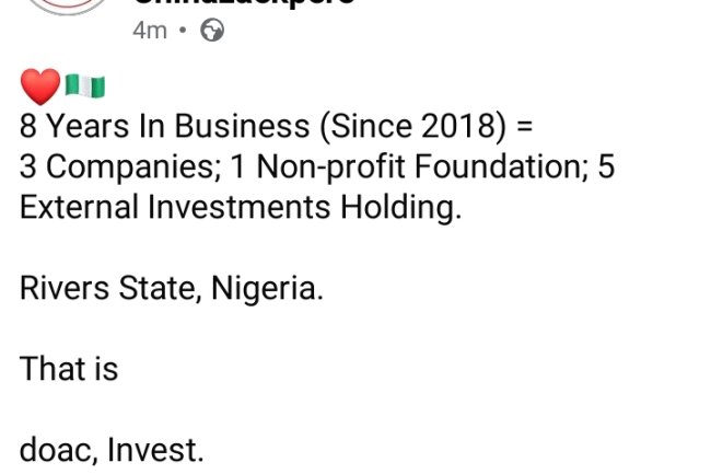 doac, Invest.: 8 Years In Business (Since 2018)