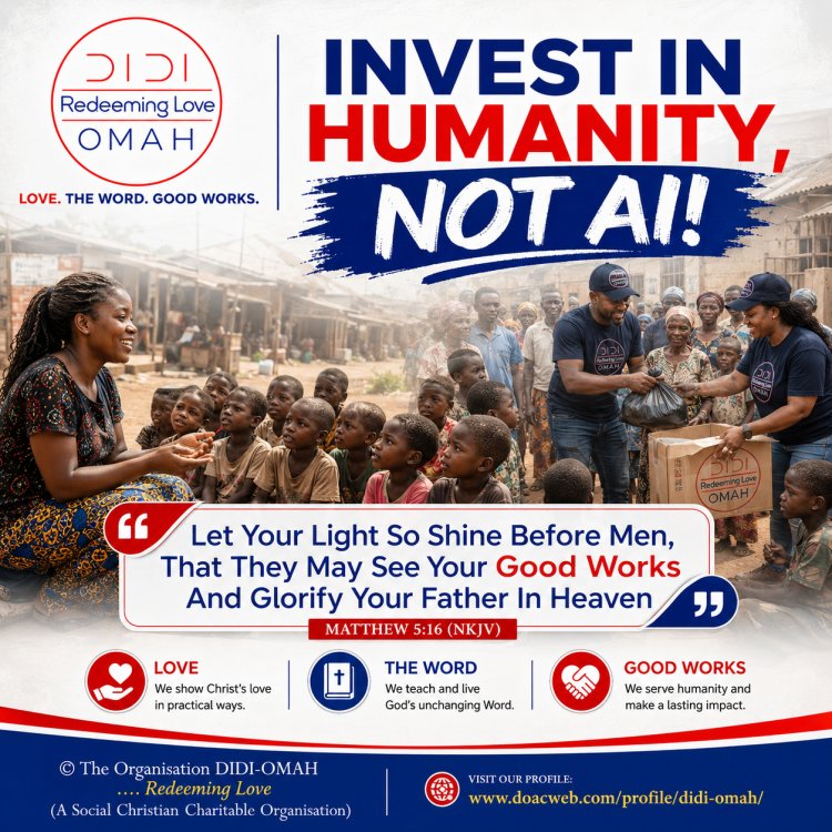 INVEST IN HUMANITY, NOT AI!